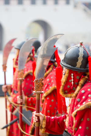 Changing of the Guard at Gyeongbokgung Palaceのeditorial素材