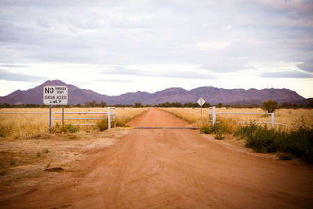 A cattle station near Gemtree in the Northern Territory, Australiaの写真素材