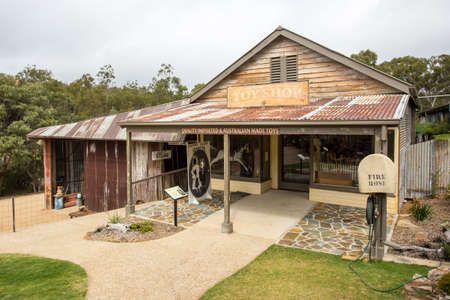 Herberton, Australia - Jul 3: A scene from the Herberton Historic Village recreating the atmosphere of a mining town in Herberton, Queensland, Australia on July 3, 2016のeditorial素材