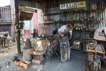 Herberton, Australia - Jul 3: A scene from the Herberton Historic Village recreating the atmosphere of a mining town in Herberton, Queensland, Australia on July 3, 2016のeditorial素材