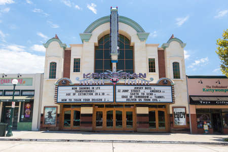 Los Angeles, USA - 6 July, 2014: The Krikorian Theater on S Myrtle Ave in Monrovia, Los Angeles, USAのeditorial素材