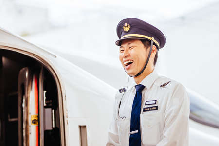 Shinkansen Bullet Train Staffのeditorial素材