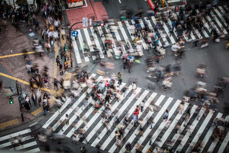 Shibuya Crossing Tokyo Japanのeditorial素材