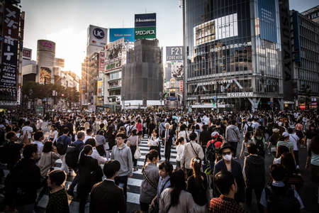 Shibuya Crossing Tokyo Japanのeditorial素材