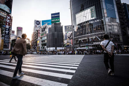 Shibuya Crossing Tokyo Japanのeditorial素材