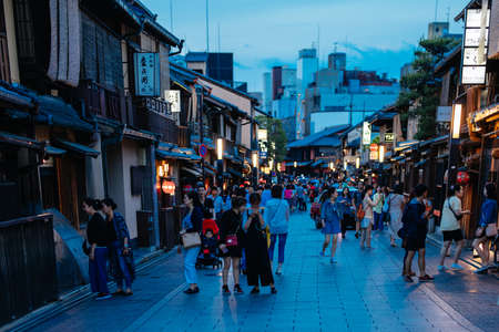 Gion District at Nightのeditorial素材