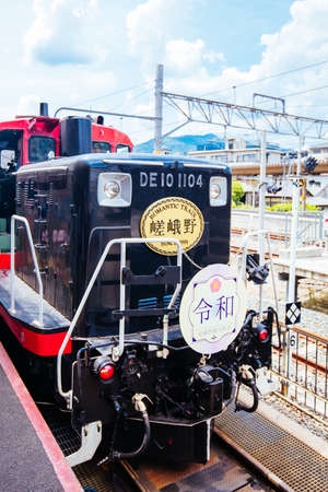 The Sagano Romantic Train Kyoto Japanのeditorial素材