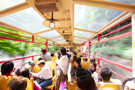 The Sagano Romantic Train Kyoto Japanのeditorial素材