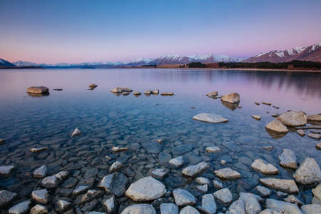 Lake Tekapo Sunsetの写真素材