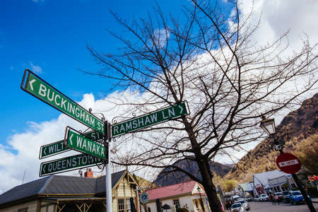 Arrowtown on a Cloudy Day in New Zealand