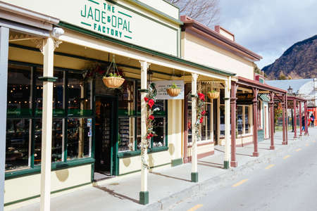 Arrowtown on a Cloudy Day in New Zealand
