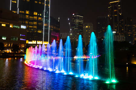 Malaysia City Skyline at Nightのeditorial素材