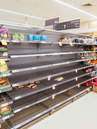 Panic Buying at Australian Supermarkets due to Corona Virus Fearsのeditorial素材