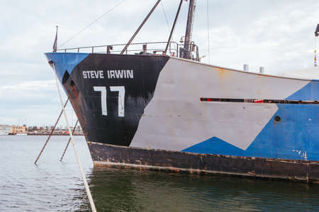 Sea Shepherd Fleet Docked in Melbourneのeditorial素材