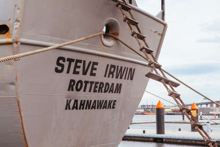 Sea Shepherd Fleet Docked in Melbourneのeditorial素材