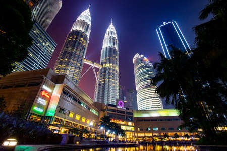 Malaysia City Skyline at Nightのeditorial素材
