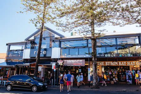 Byron Bay Town Centre in NSW Australiaのeditorial素材