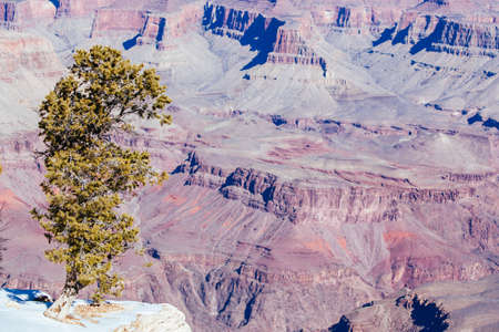 Grand Canyon in Winter in the USAの写真素材