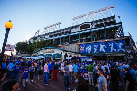 Baseball at Wrigley Fieldのeditorial素材