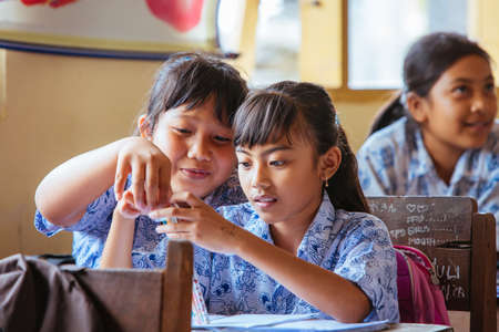 Balinese School Children in Indonesiaのeditorial素材