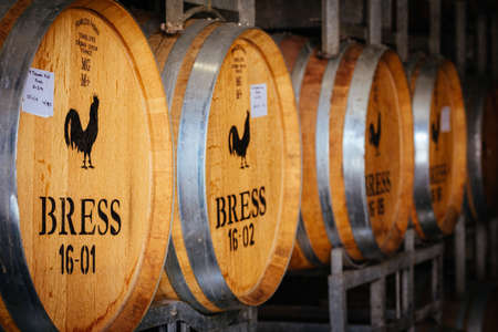 Wine Barrels in Storage in Victoria Australia