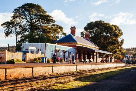 Heritage Steam Train in Maldon Australiaのeditorial素材