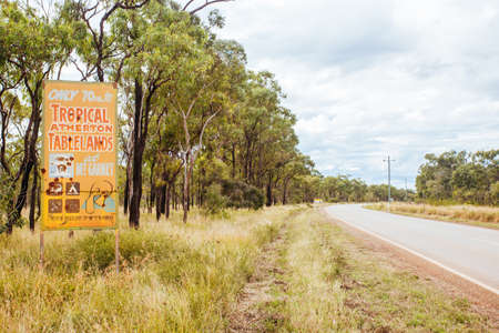 Savannah Hwy Sign in Queensland Australiaの写真素材