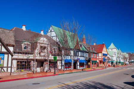 Town of Solvang in California USAのeditorial素材