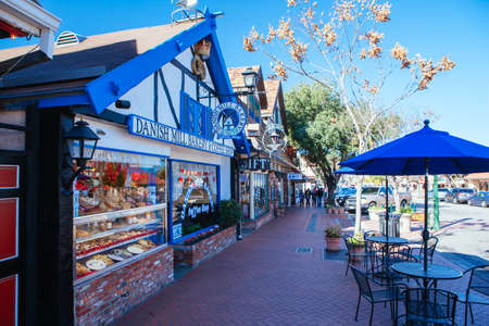 Town of Solvang in California USAのeditorial素材