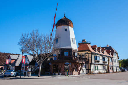 Town of Solvang in California USAのeditorial素材