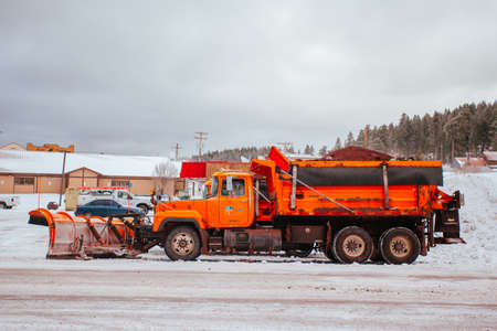 Snowplough Cloudcroft in New Mexico USA
