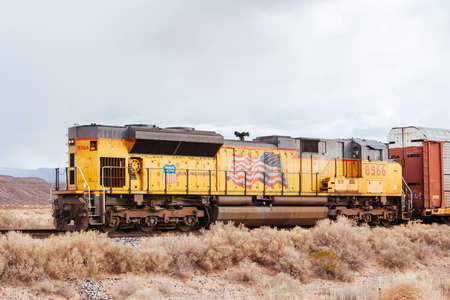 Union Pacific Train in New Mexico USAのeditorial素材