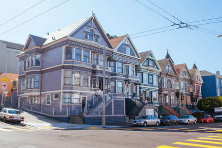 Haight-Ashbury Architecture San Francisco USAのeditorial素材