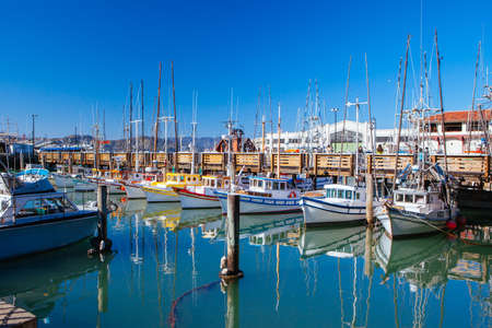 Fishermans Wharf boatsのeditorial素材