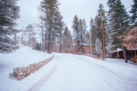 Town of Cloudcroft in New Mexico USAのeditorial素材