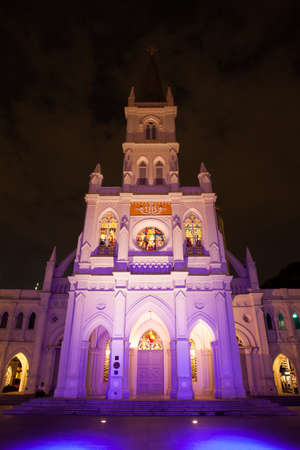 St Andrews Cathedral in Singaporeの写真素材