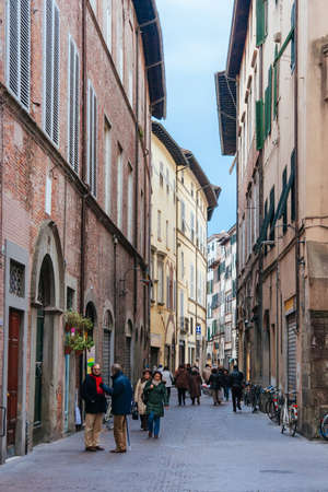 Streets of Lucca in Italyのeditorial素材