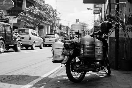 Ubud Street Scene in Bali Indonesiaのeditorial素材