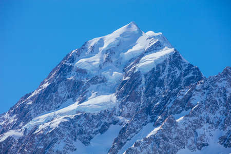 Mt Cook Summit in New Zealandの写真素材