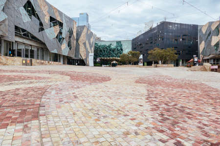 Quiet Melbourne Streets During Coronavirus Pandemicのeditorial素材