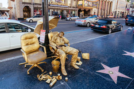 Hollywood Gold Busker in USA
