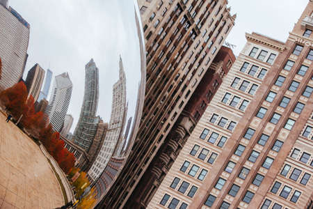 Cloud Gate The Bean in Chicago USAのeditorial素材