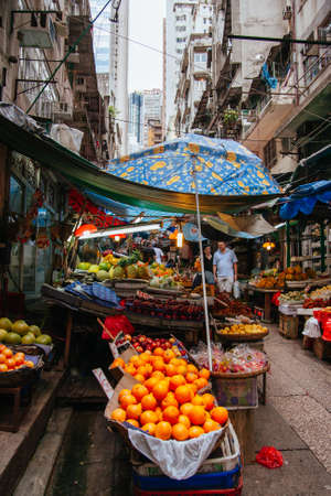 Hong Kong Island Street Life Chinaのeditorial素材