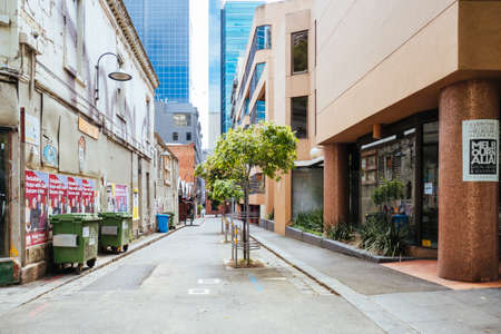 Quiet Melbourne Streets During Coronavirus Pandemicのeditorial素材