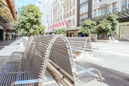 Quiet Bourke St in Melbourne During Coronavirus Pandemic
