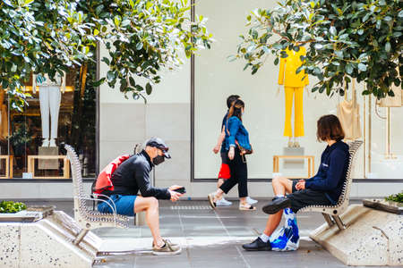 Bourke St Mall Reopens During Coronavirus Pandemic