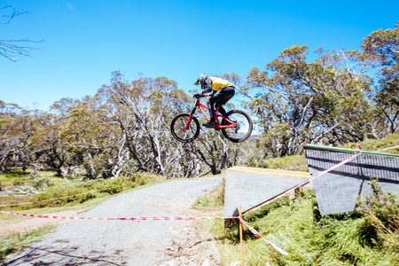 Victorian Downhill Series Mt Buller - Race Dayのeditorial素材