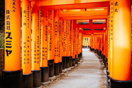Fushimi Inari Shrine Kyoto Japanのeditorial素材