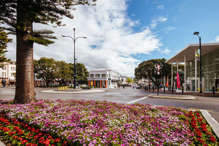 Iconic Art Deco Building Architecture in Napier New Zealand