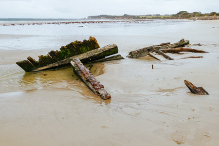 Amazon Shipwreck in Inverloch Australiaの写真素材
